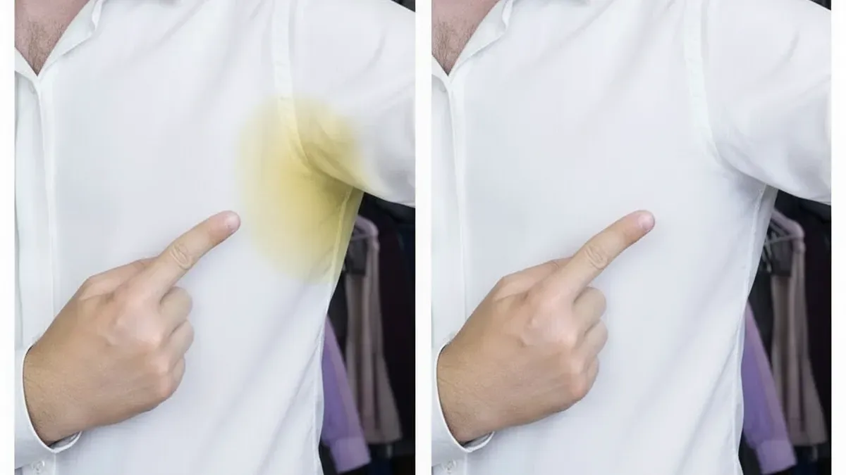 Battling stubborn yellow underarm stains